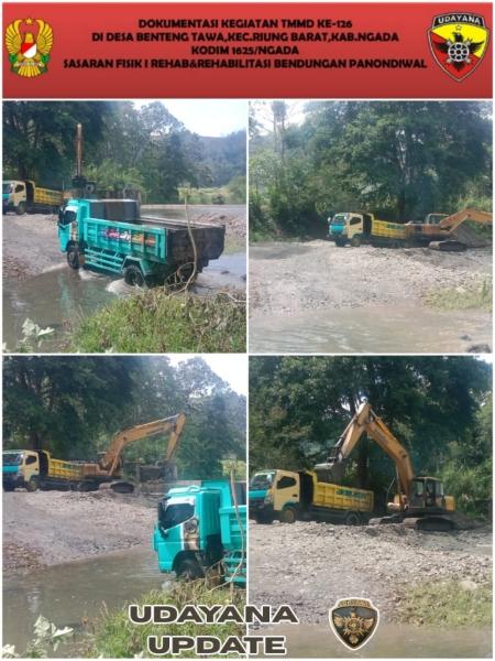 Hari Ke-4 TMMD Ngada, Pengerukan Bendungan Panondiwal Capai 19 Persen