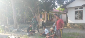 Babinsa Koramil 1602-01/Ende Pantau dan Bangun Komunikasi di Desa Nggorea