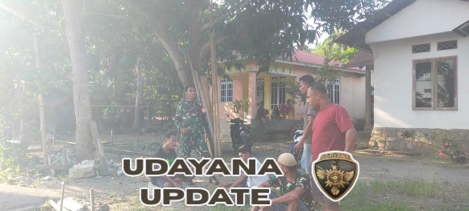 Babinsa Koramil 1602-01/Ende Pantau dan Bangun Komunikasi di Desa Nggorea