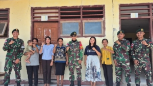 Tingkatkan Gizi Siswa SD Netemnanu Utara, Satgas Pamtas RI-RDTL Sektor Barat Pos Oepoli Pantai Bagikan Bubur Kacang Hijau