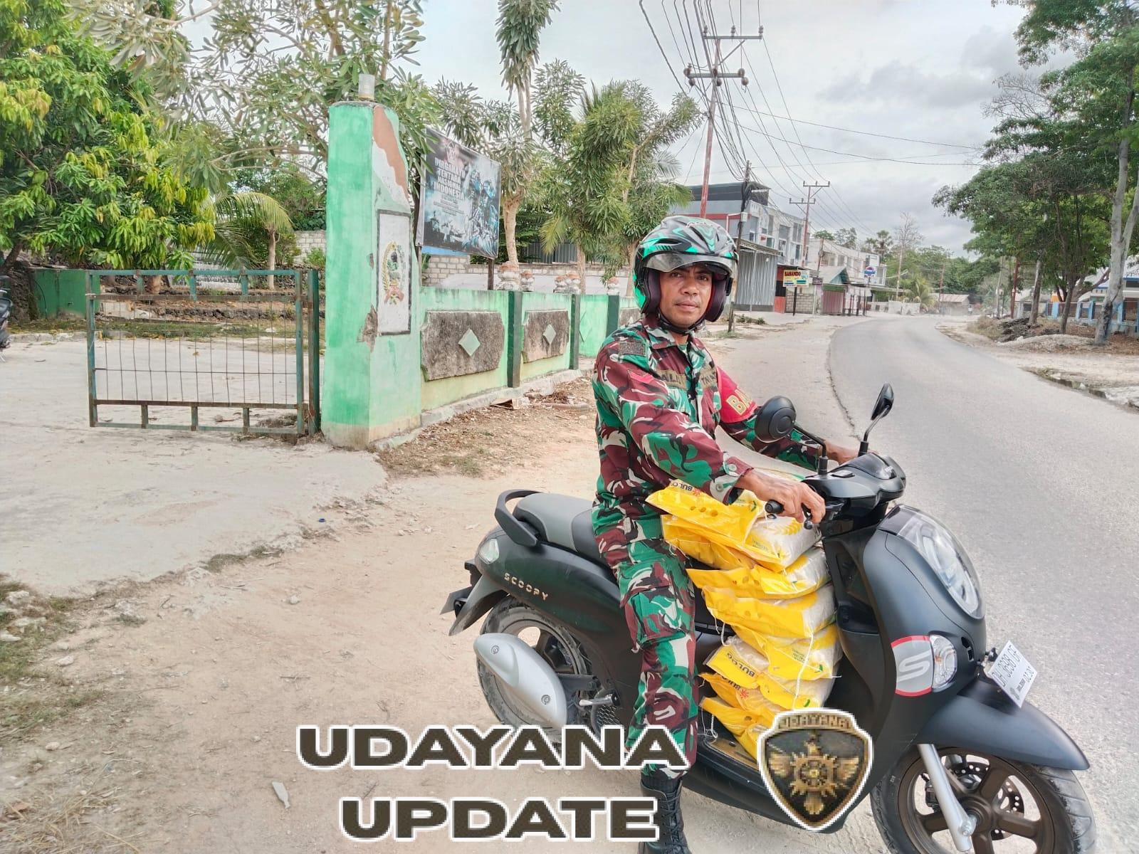 Babinsa Koptu Alis Sinlae Gelar Penjualan Beras SPHP di Kelurahan Mokdale