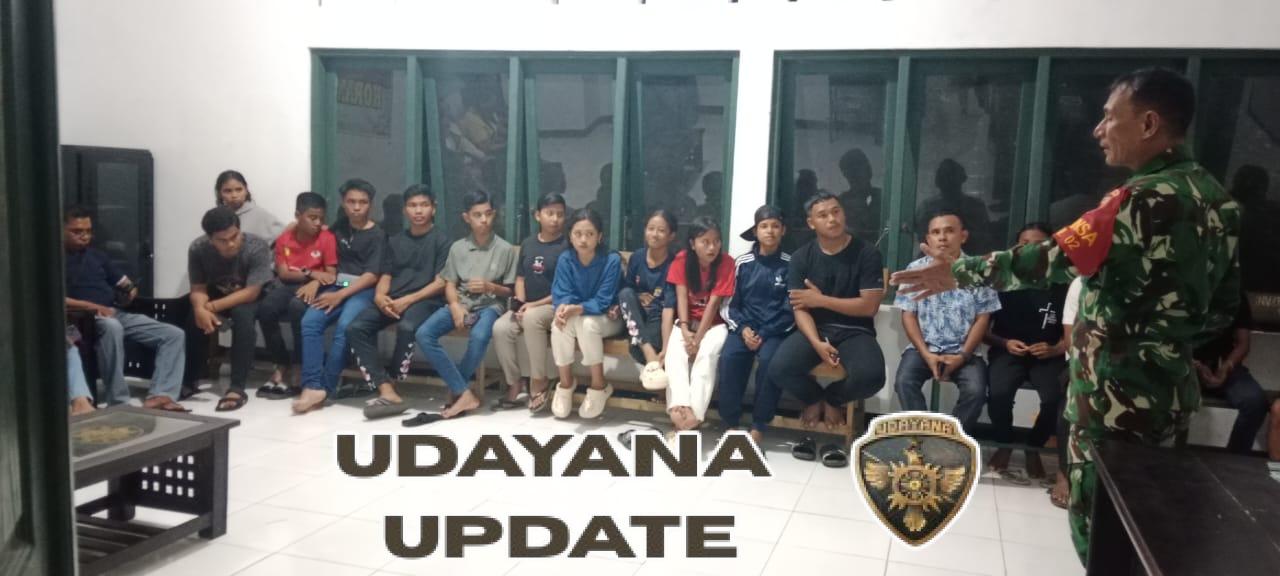 Babinsa Serma Semy Lazarus Bulak Beri Pengarahan Atlet FORKI Rote Ndao Jelang Kejuaraan Piala Ketua FORKI NTT 2025