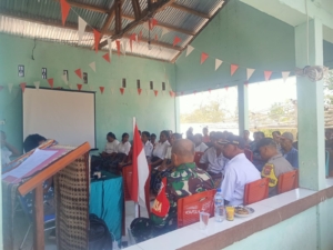 Babinsa Pelda La Ngkawea Hadiri Musyawarah Desa Perencanaan Pembangunan Watukobu TA 2026
