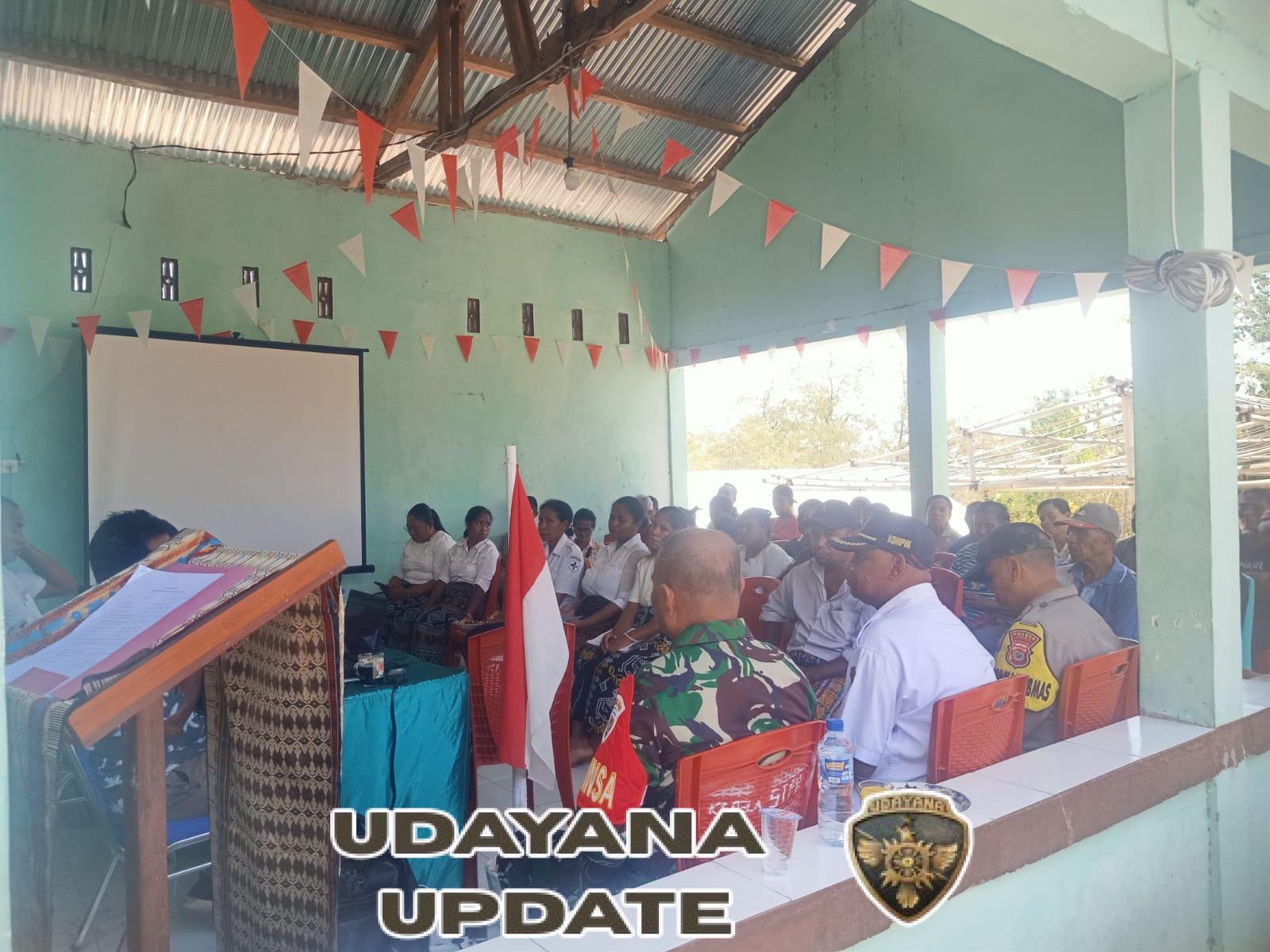 Babinsa Pelda La Ngkawea Hadiri Musyawarah Desa Perencanaan Pembangunan Watukobu TA 2026