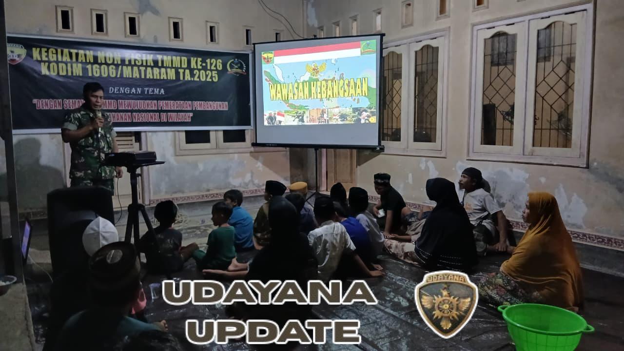 TNI dan Polresta Mataram Tanamkan Wawasan Kebangsaan di Lingsar