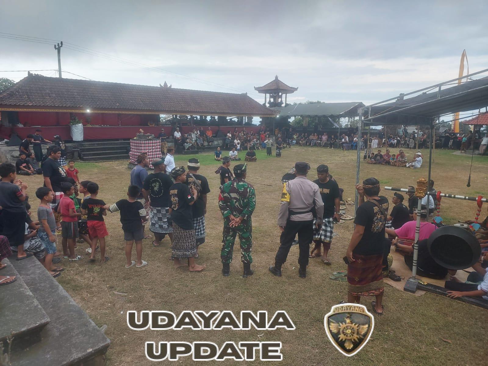 Babinsa Desa Seraya bersinergi amankan Gebug Ende Seraya Culture Festival Tahun 2025 dan Pameran UMKM.