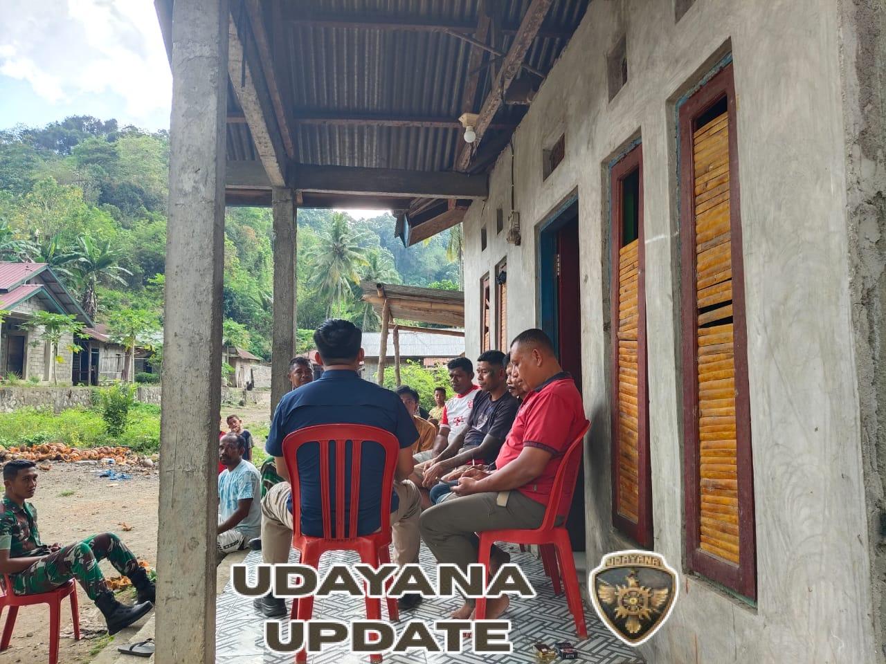 Babinsa Koramil 1602-01/Ende Jalin Komsos, Warga Wolokaro Sambut Positif