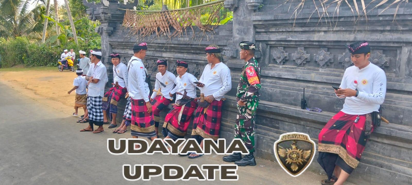 Babinsa Desa Susut Laksanakan Komsos dan Pantau Persembahyangan Penganyar di Pura Puseh