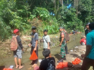 Sinergi TNI–Polri dan Pecalang Amankan Lomba Mancing Air Deras