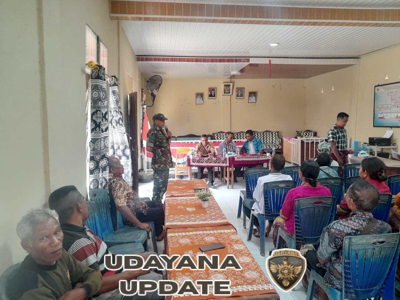 Sertu Hermenejildo De Almeida Sampaikan Aspirasi Warga Saat Kunjungan Camat Insana Barat