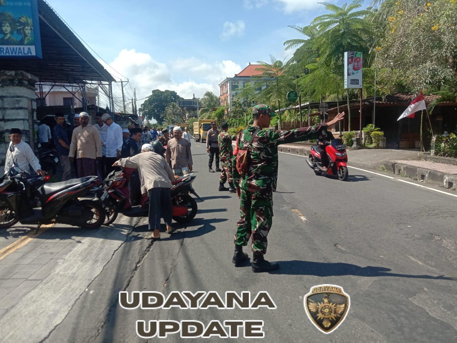 Babinsa Koramil Klungkung Bersinergi Amankan Acara Pernikahan Warga Binaan