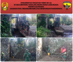 Hari ke-6 TMMD Ngada, Satgas Fokus Bersihkan Sayap dan Pintu Bendungan