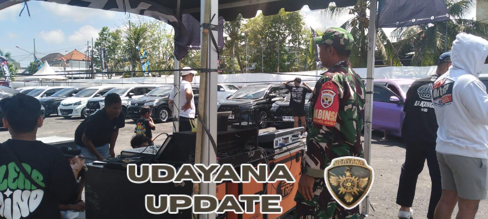 Babinsa Aktif Awasi Jalannya Car Meet Up di Stadion Dipta