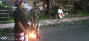 Upacara Sesuhunan di Padangtegal Berjalan Lancar Berkat Pengamanan Gabungan TNI, Polri, dan Pecalang