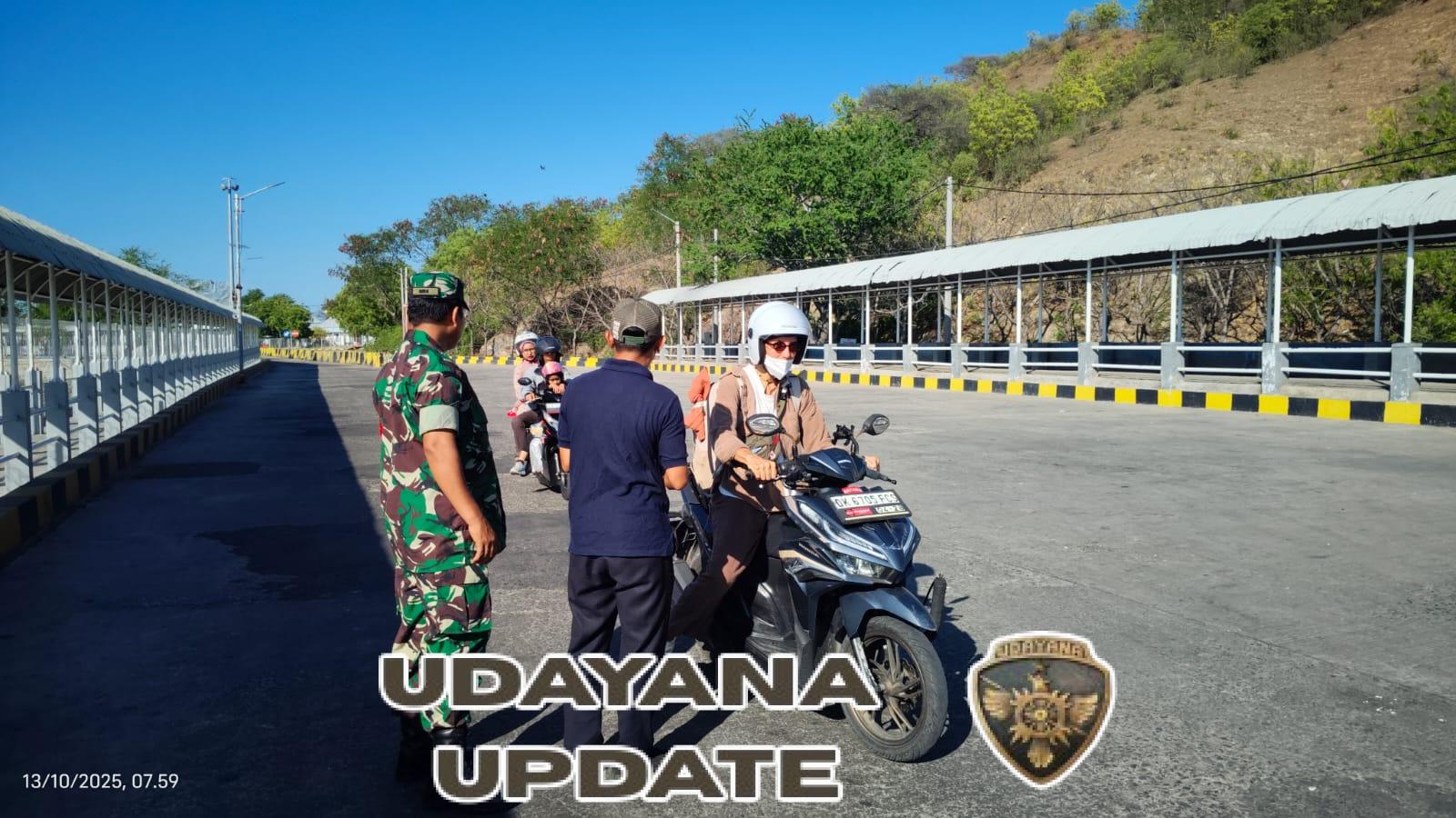 Wujudkan Rasa Aman, Babinsa Kokarlian Laksanakan PAM di Pelabuhan Poto Tano