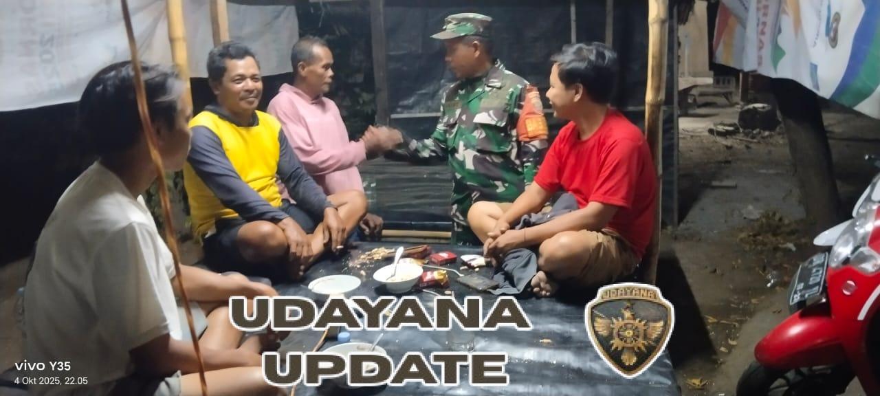 Patroli Malam Babinsa Pringgabaya Cegah Potensi Kebakaran Rumah Warga