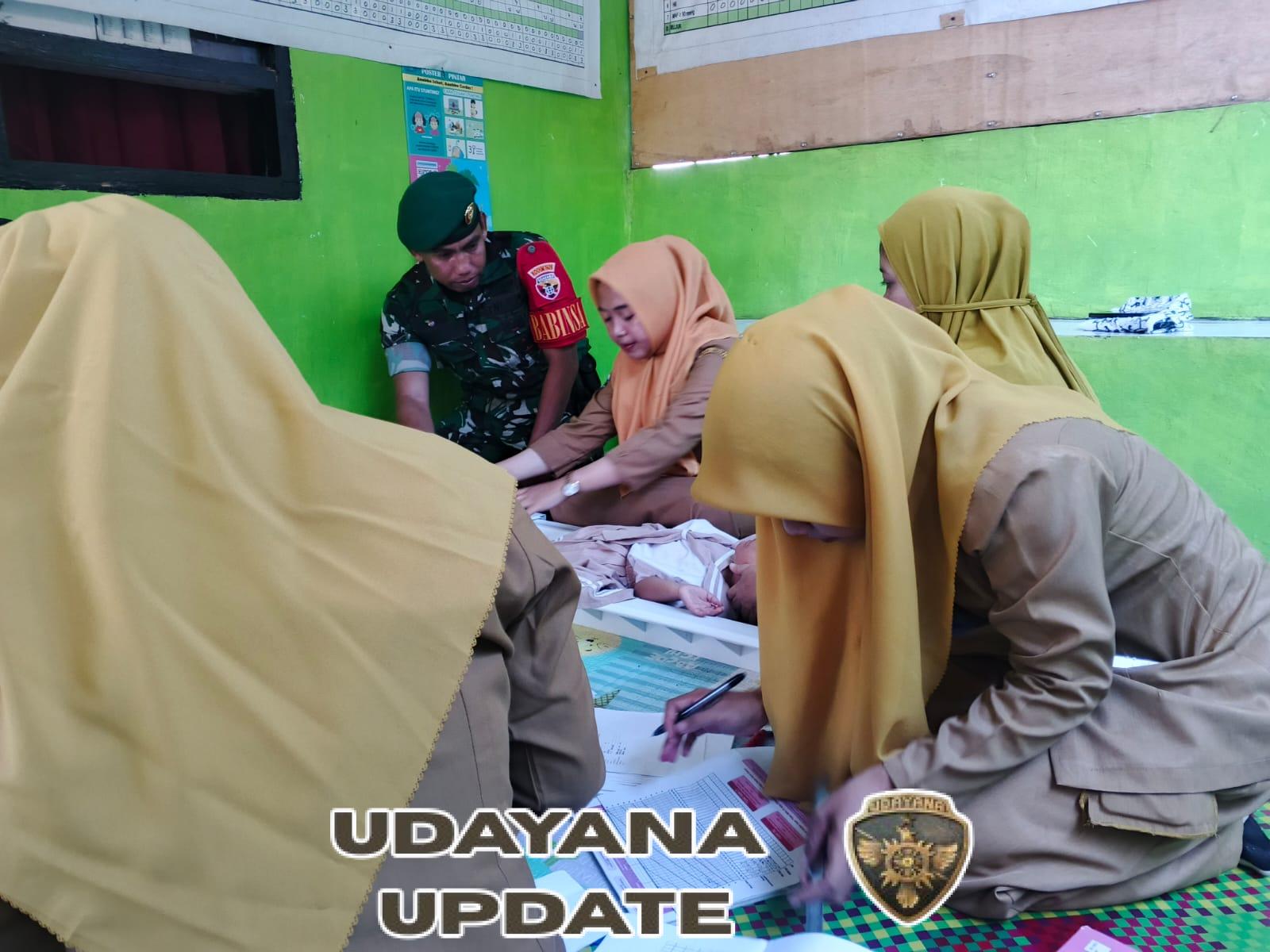 Babinsa Koramil 1628-01/Taliwang Aktif Pantau Kesehatan Lansia dan Balita