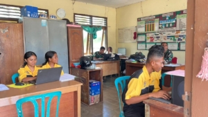 Kodim 1603/Sikka Jadi Tempat Praktik Kerja Lapangan Siswa DKV SMA SMKS Yohanes XXIII Maumere