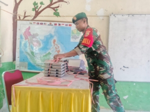 Babinsa Moteng Dampingi Program Makan Sehat Bergizi, Wujud Kepedulian untuk Generasi Sehat dan Cerdas