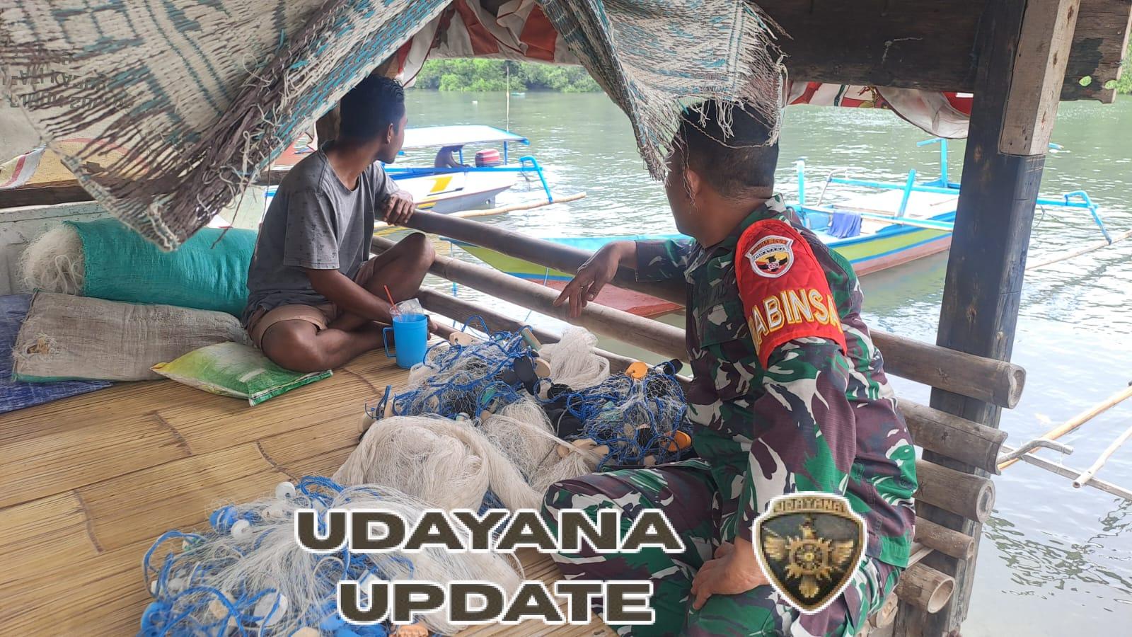 Babinsa Bola Jalin Komsos dengan Nelayan Pesisir Sikka