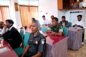 Kasdim 1601/Sumba Timur Hadiri Rakor Penguatan Kelembagaan Bawaslu Sumba Timur