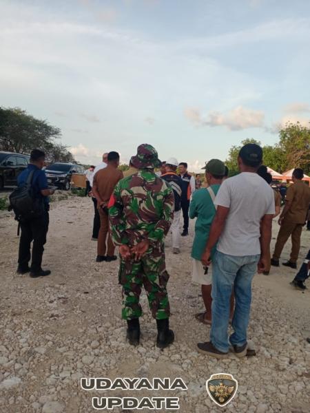 Babinsa Koramil 1627-02/Pantai Baru Kawal Kunjungan Kerja Irjen KKP RI di Lokasi K-SIGN Rote Ndao