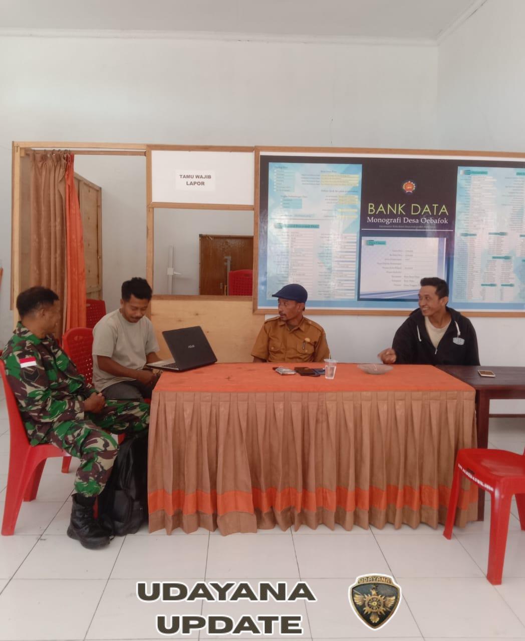 Babinsa Batutua Fasilitasi Koordinasi Koperasi Merah Putih di Desa Oebafok