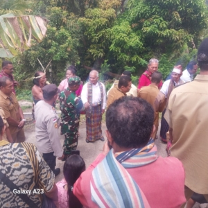 Danramil 1603-04/Kewapante Dampingi Babinsa Hadiri Peresmian SMPN 51 St. Rafael Hewerbura