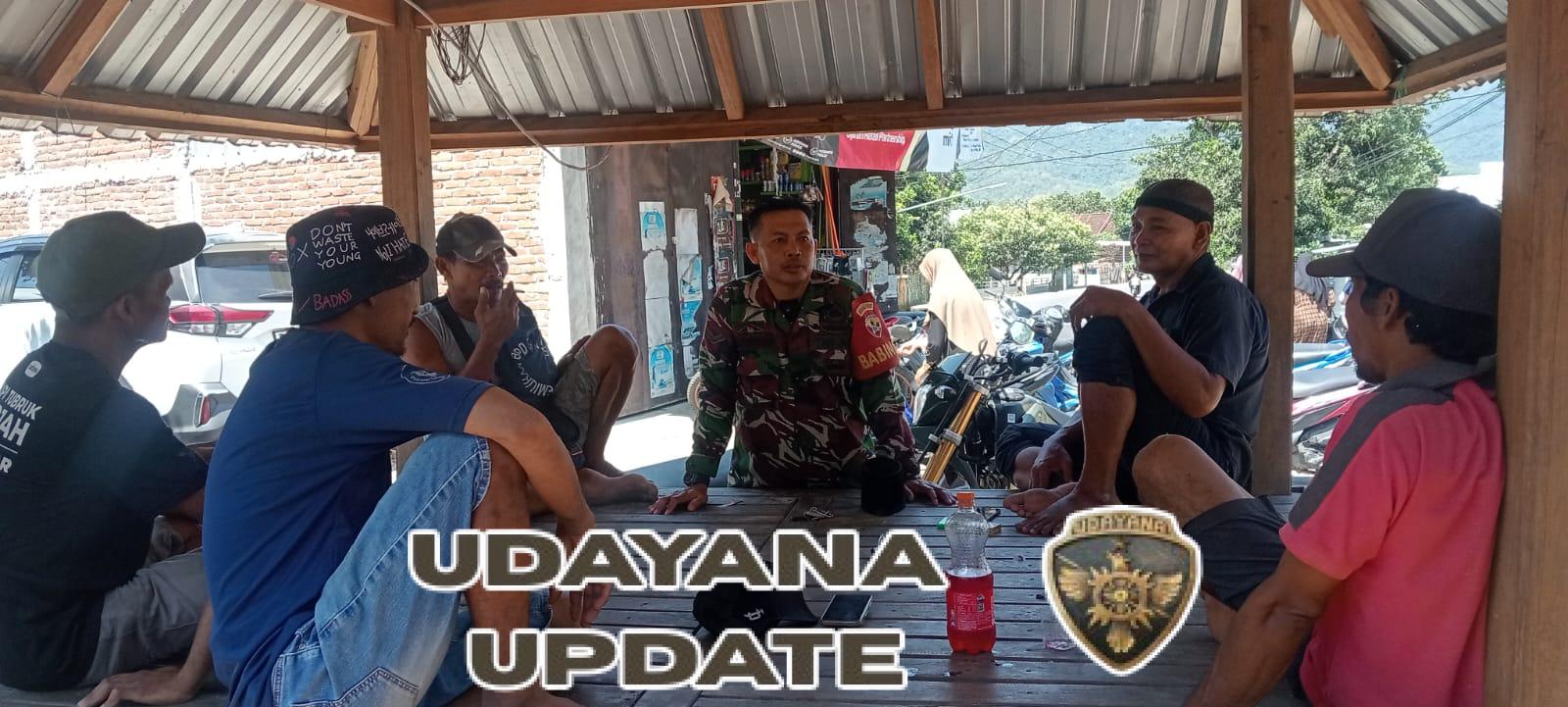 Babinsa Desa Lamusung Ajak Warga Jaga Kebersihan Lingkungan