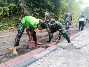 Pembukaan Jalan dan Rehab RTLH Sasaran Fisik dan Non Fisik TMMD Ke-126 Kodim 1611/Badung