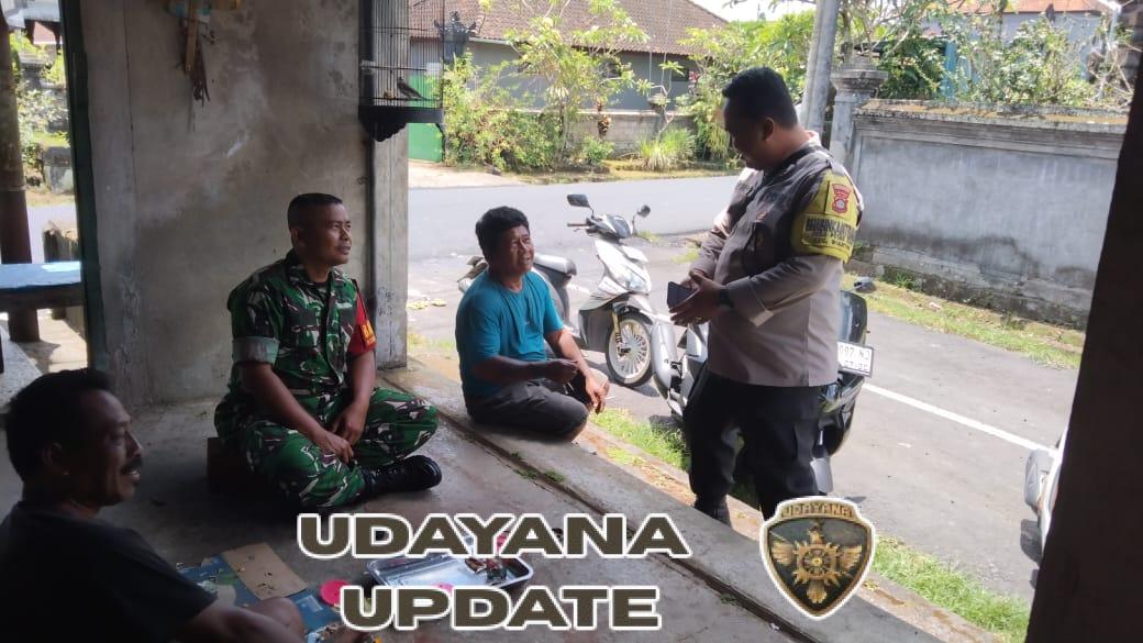 Babinsa Petak Kaja Jalin Komsos dengan Warga untuk Jaga Kondusifitas Wilayah