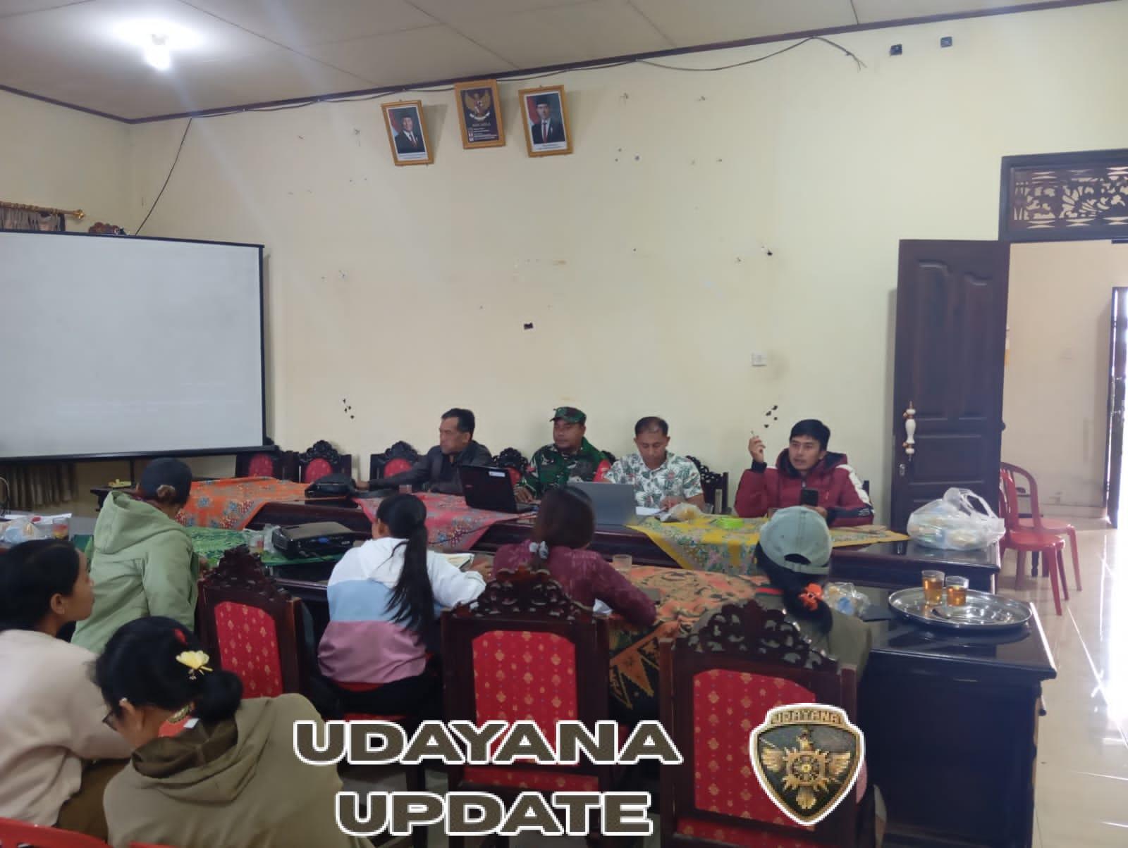 Babinsa Desa Belancan Hadiri Rapat Pembentukan Tim Pendataan SDGs Tahun 2025