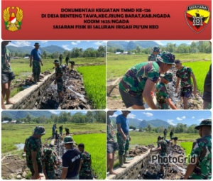 Hari ke-9 TMMD Ke-126 Kodim 1625/Ngada, Satgas Fokus Gali Fondasi Irigasi Pu’un Keo