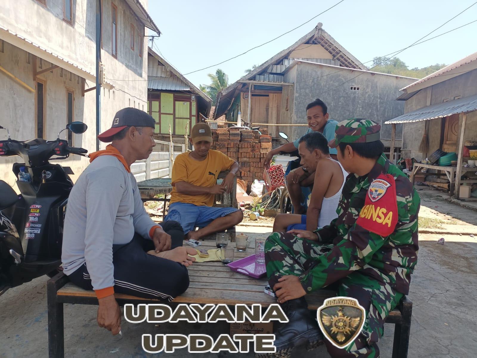 Babinsa Sertu Shafruddin Ajak Warga Jaga Kebersihan Jelang Musim Hujan