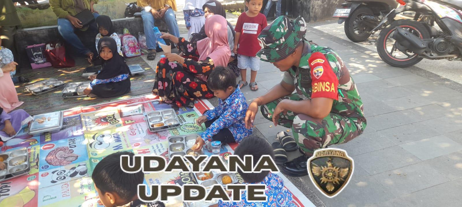 Babinsa Seteluk Dampingi Program Makan Bergizi Gratis di TK Negeri 4 Seteluk