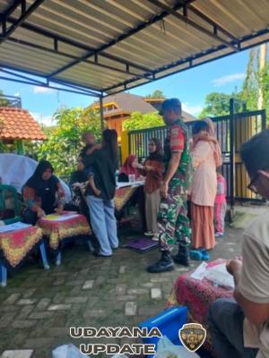 Babinsa Tepas Sepakat Dampingi Posyandu, Dorong Kesadaran Warga Soal Kesehatan