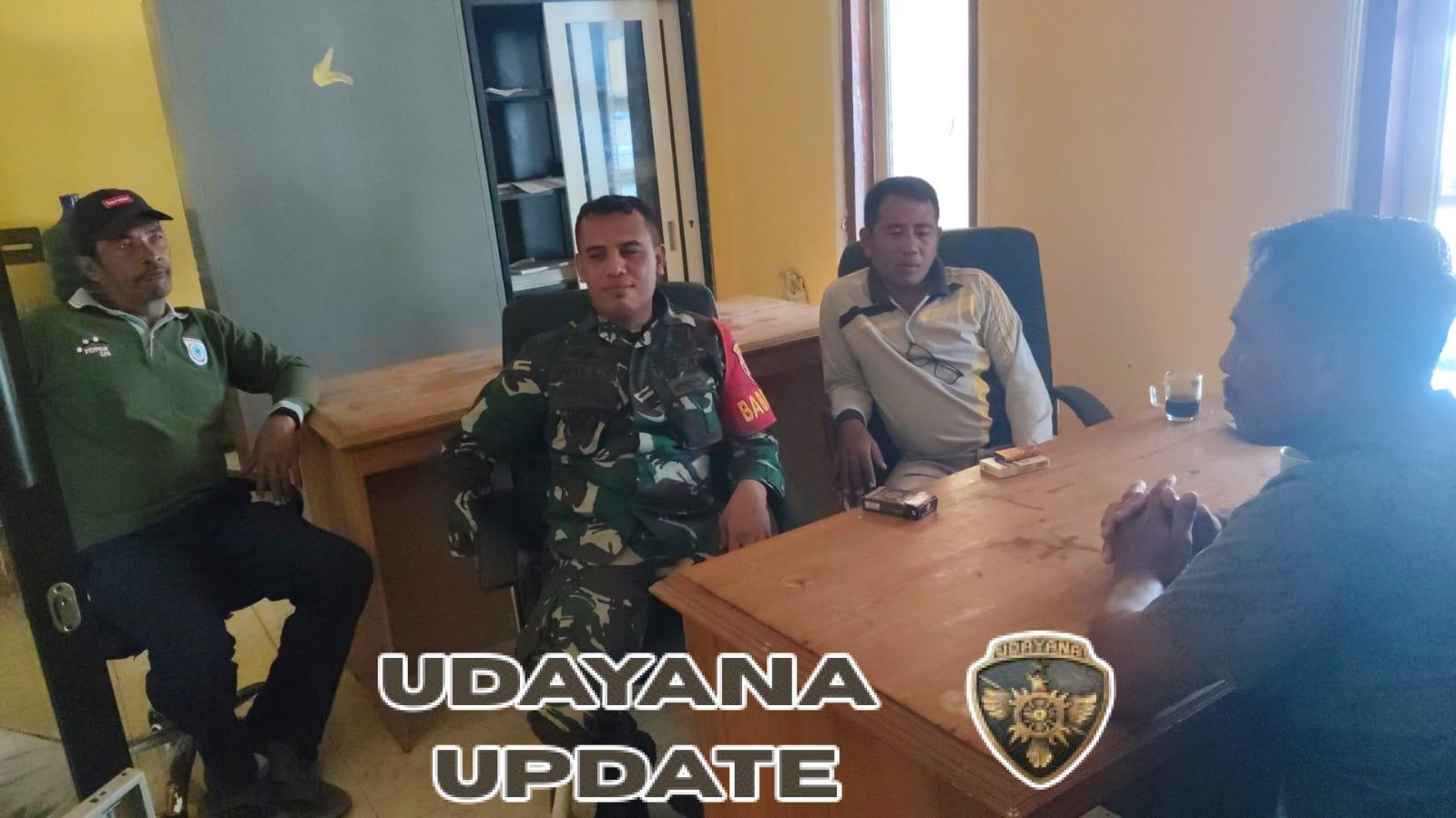 Babinsa Koramil 1628-04/Poto Tano Laksanakan Monitoring Wilayah dan Komsos Bersama Staf Desa