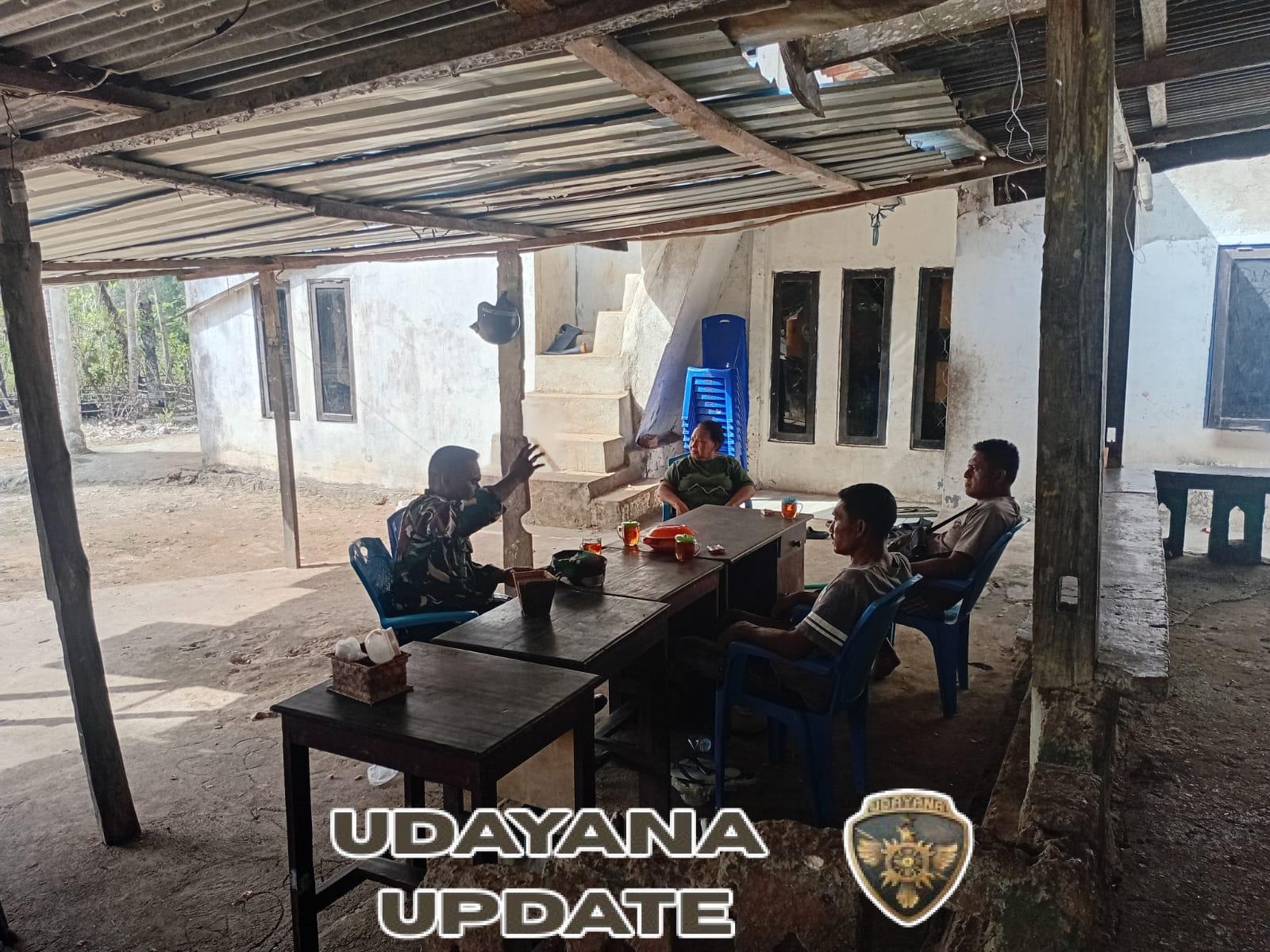 Babinsa Batutua Jalin Komsos dengan Warga Oebatu Dukung Kesiapan Groundbreaking Koperasi Merah Putih