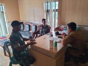 Babinsa Desa Goa Laksanakan Pemantauan Wilayah dan Komsos Bersama Warga