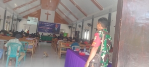 Babinsa Koramil 1627-01/Ba’a Hadiri Sosialisasi Penanganan Pra dan Pasca Bencana Banjir di Lobalain