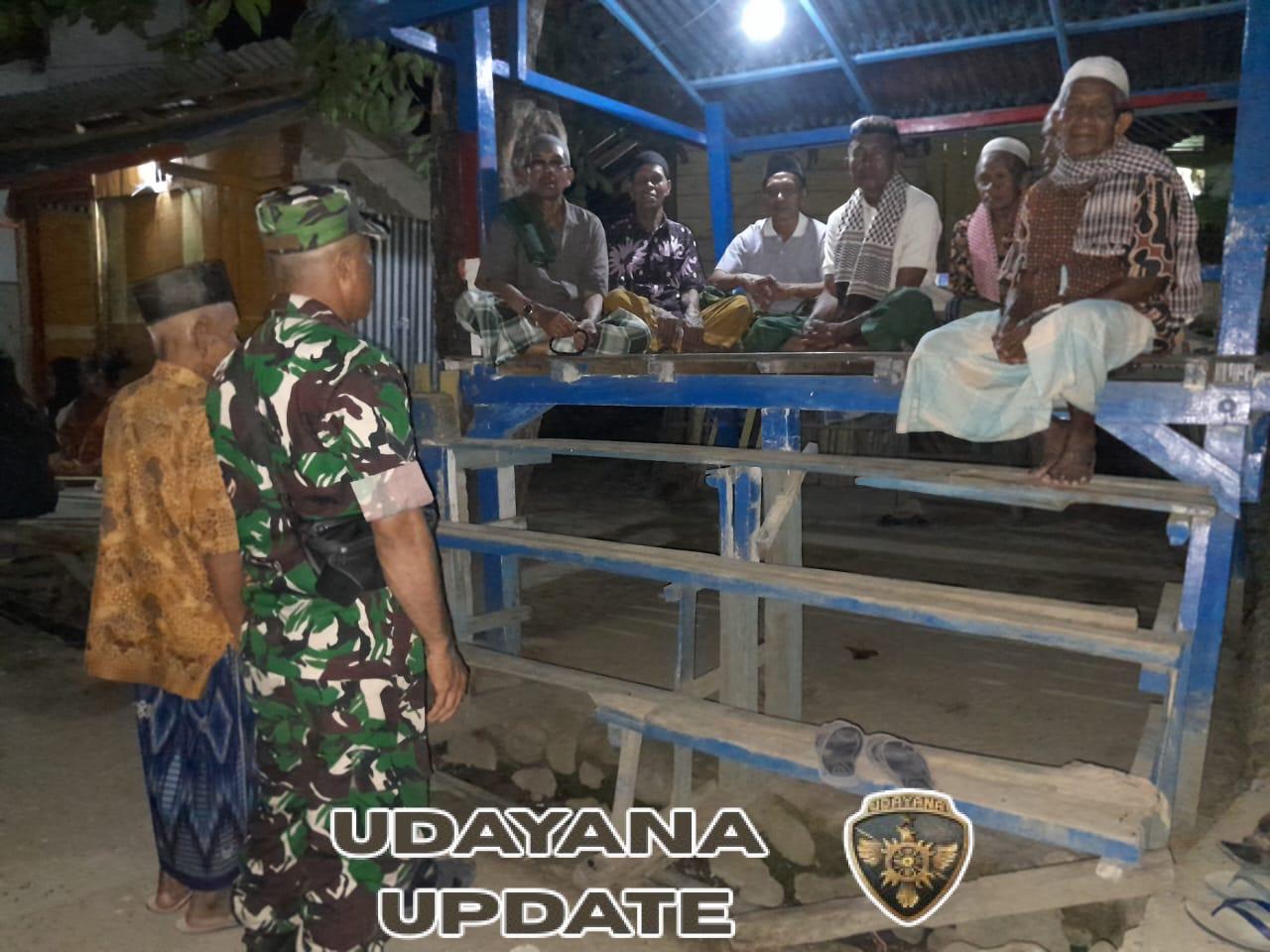 Babinsa Koramil 1608-02/Bolo Intensifkan Ronda Malam Cegah Penyalahgunaan Narkoba dan Tindak Kriminal