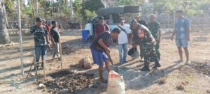 Babinsa Koramil 1627-03/Batutua Hadiri Vicon Persiapan Groundbreaking Koperasi Desa Merah Putih