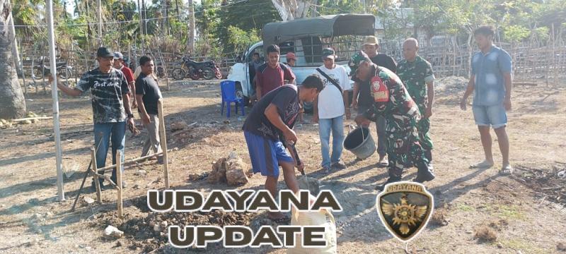 Babinsa Koramil 1627-03/Batutua Hadiri Vicon Persiapan Groundbreaking Koperasi Desa Merah Putih