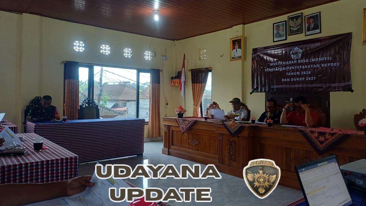 Babinsa Desa Undisan Dukung Penetapan RKPDes Tahun 2026 dan DURKPDes Tahun 2027