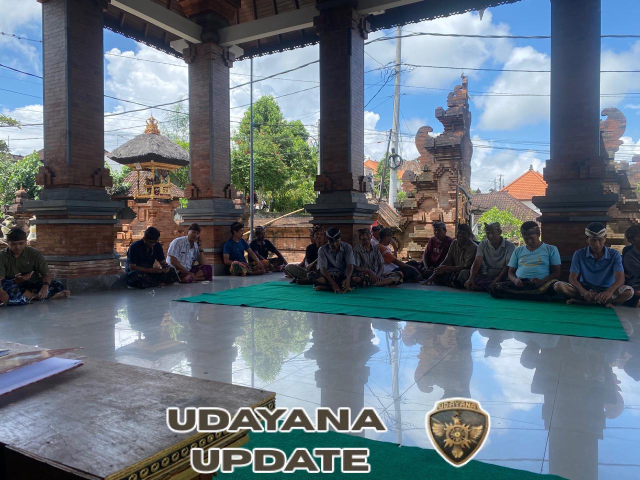 Babinsa Koramil Banjarangkan Hadiri Sosialisasi Rehabilitasi Jaringan Irigasi Di Subak Timuhun