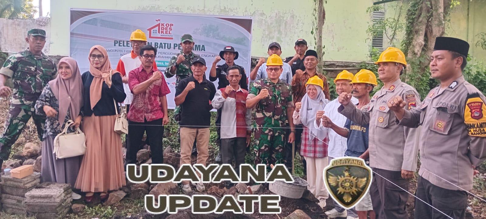 Peletakan Batu Pertama Koperasi Merah Putih, Dandim 1614/Dompu Jadi Garda Depan