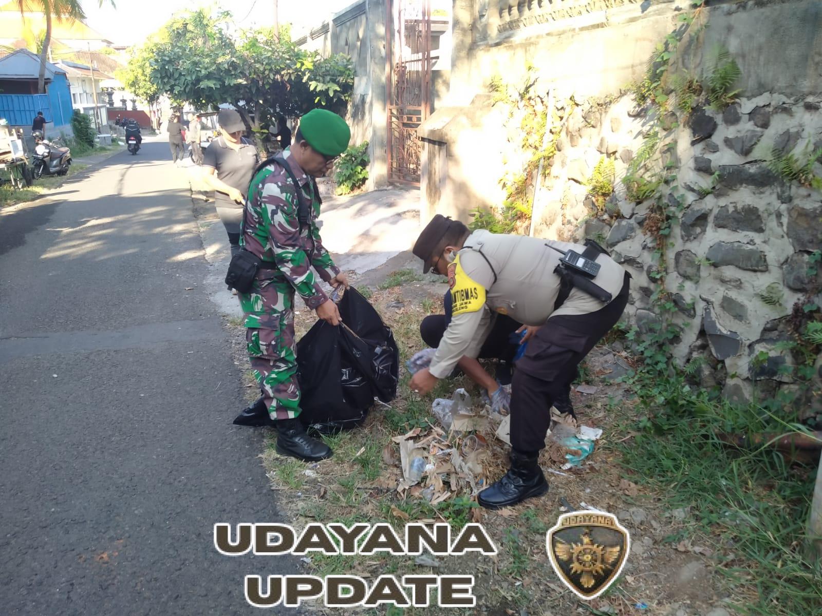 Babinsa dan Bhabinkamtibmas Banjar Jawa Ajak Warga Wujudkan Lingkungan Bersih dan Sehat