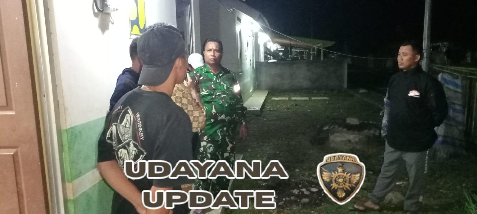 Kegiatan Ronda Malam Desa Daha, Babinsa Ingatkan Pentingnya Waspada di Malam Hari