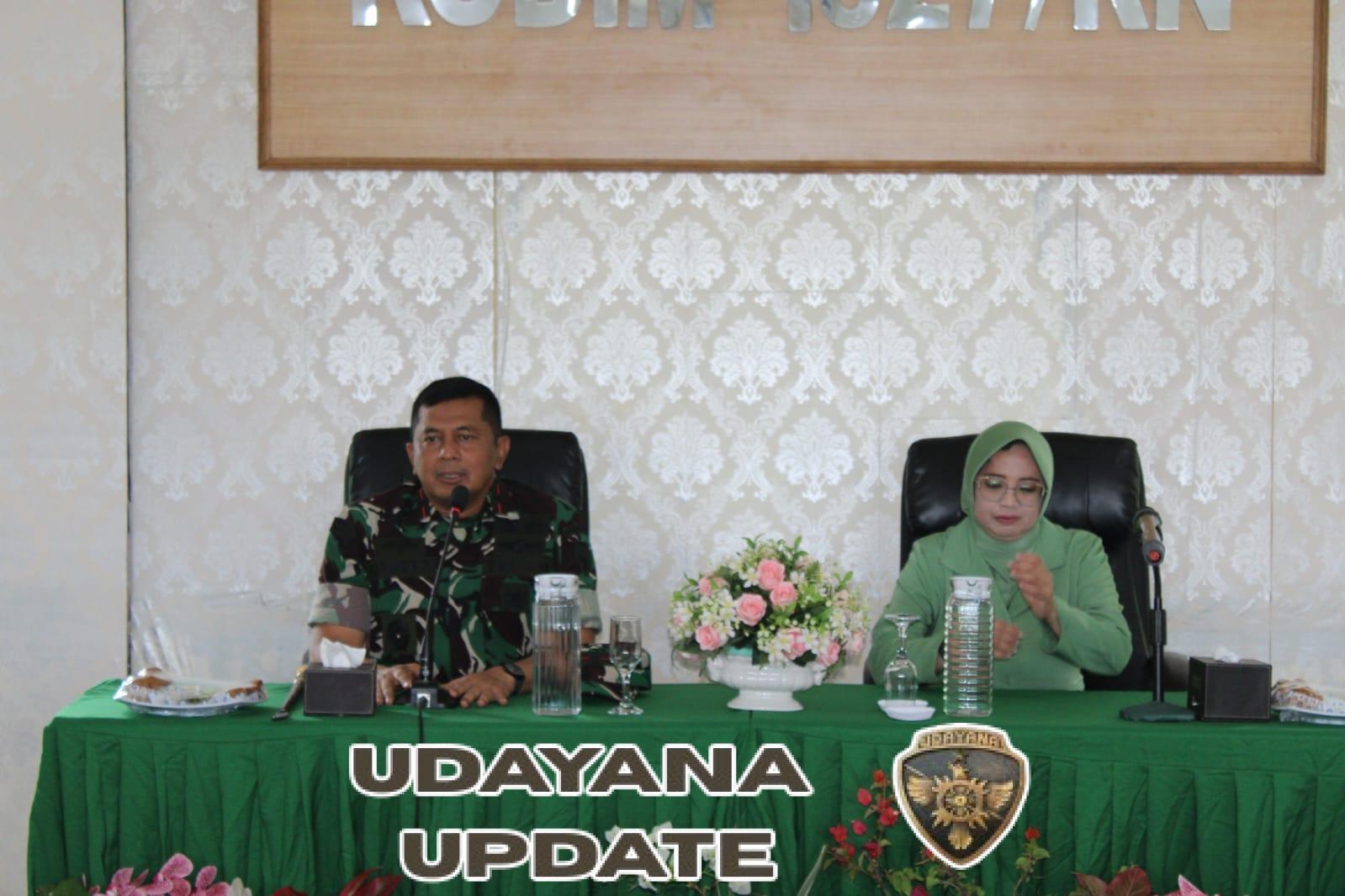 Ketua Persit KCK Koorcab Rem 161 PD IX/Udayana Ny. Kartika Hendro Cahyono Kunjungi Kodim 1627/Rote Ndao