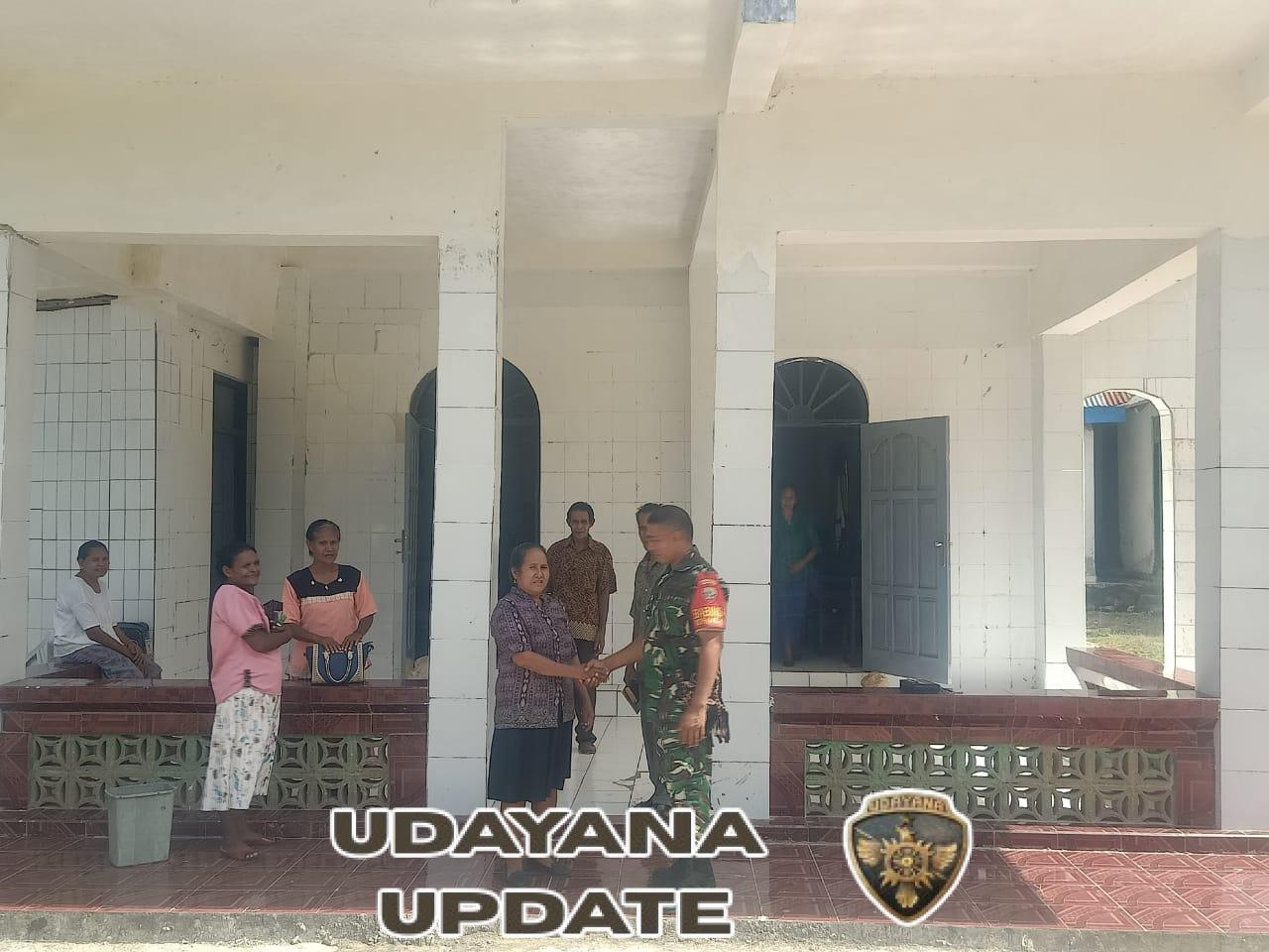 Babinsa Sertu Yunus Ketti Laksanakan Pengamanan dan Pimpin Ibadah di Gereja Bethel Indonesia Baa